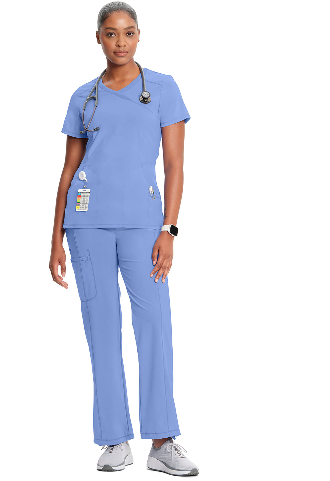 2625A+1123A Cherokee Infinity Certainty Antimicrobial Stretch Scrub Set (XXS - 5XL)