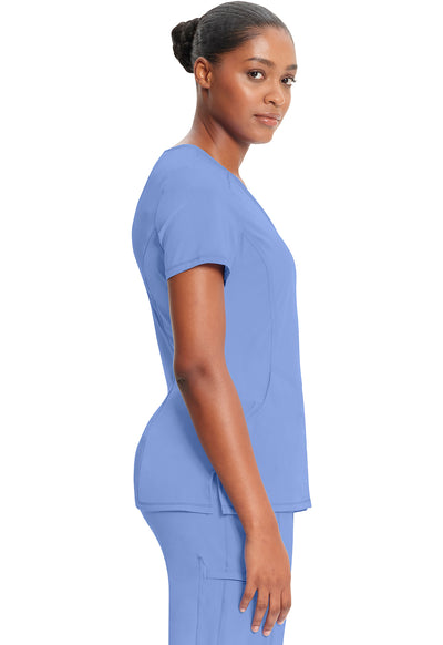 2625A Cherokee Infinity Mock Wrap Top Certainty Antimicrobial Stretch (XXS - 5XL)