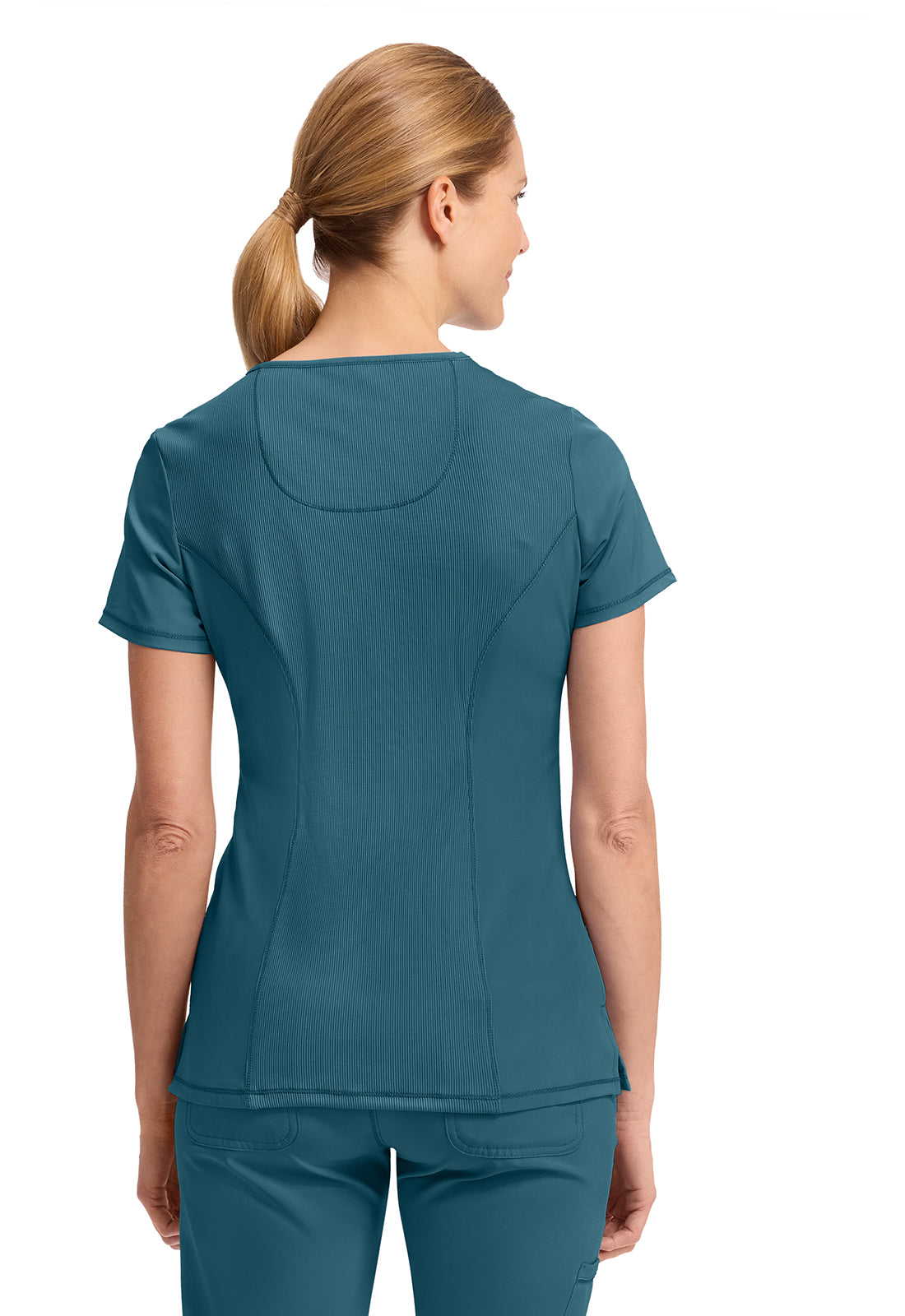 2625A Cherokee Infinity Mock Wrap Top Certainty Antimicrobial Stretch (XXS - 5XL)