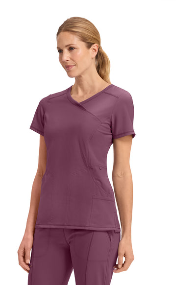 2625A Cherokee Infinity Mock Wrap Top Certainty Antimicrobial Stretch (XXS - 5XL)