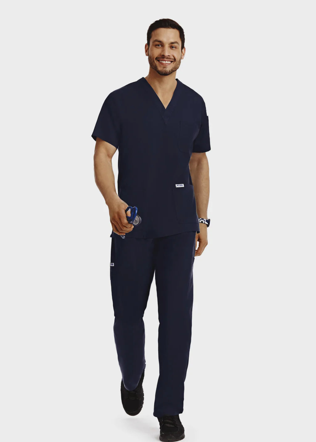 310T Mobb Medical Unisex Vneck Scrub Top (XXS - 4XL)