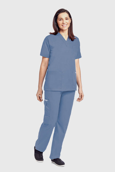 310T Mobb Medical Unisex Vneck Scrub Top (XXS - 4XL)