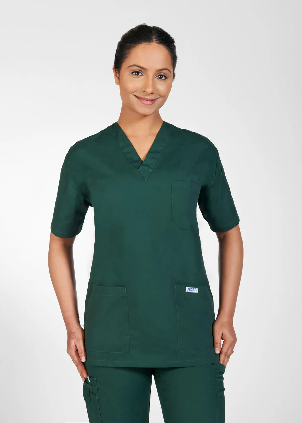 310T Mobb Medical Unisex Vneck Scrub Top (XXS - 4XL)