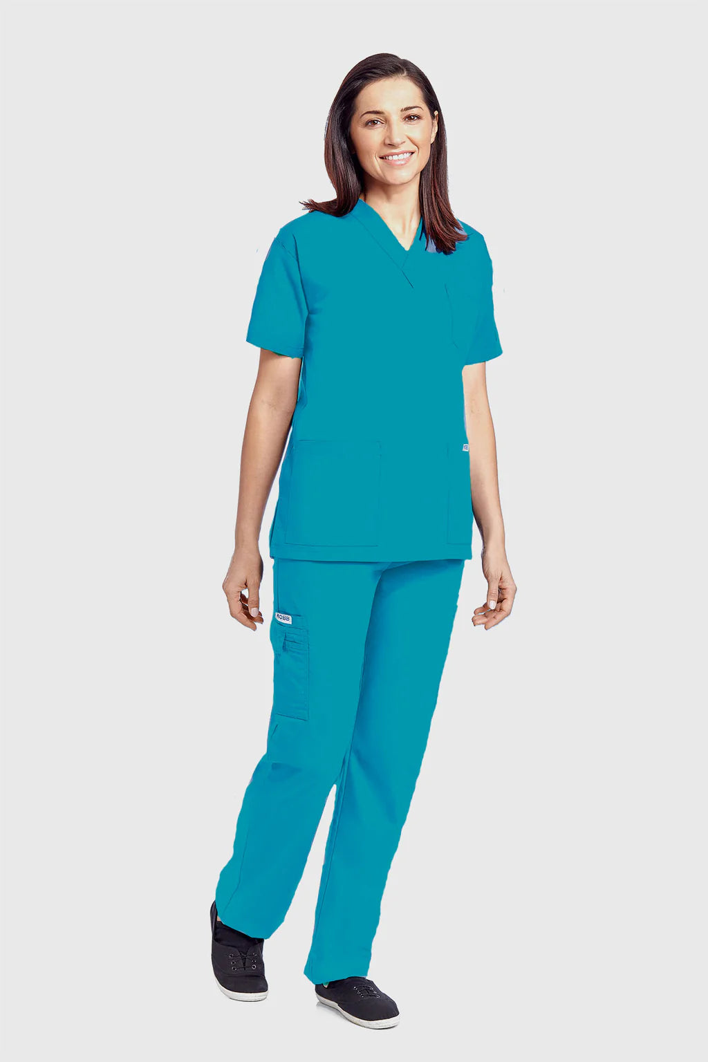 310T Mobb Medical Unisex Vneck Scrub Top (XXS - 4XL)