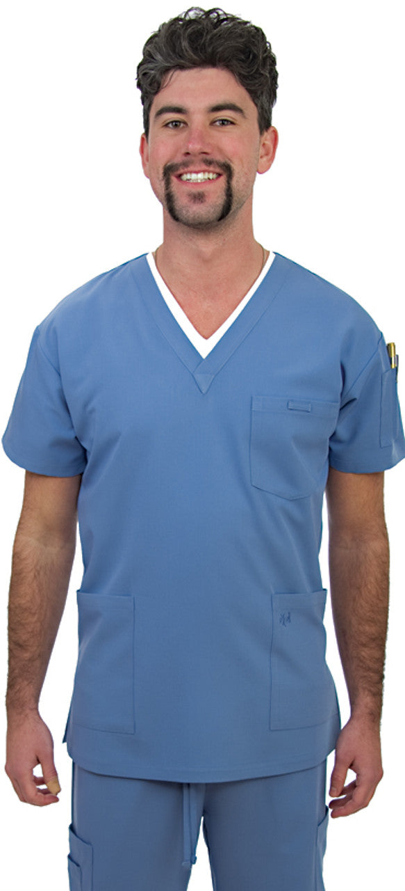E320T Excel Men V-Neck Top (XS - 3XL)