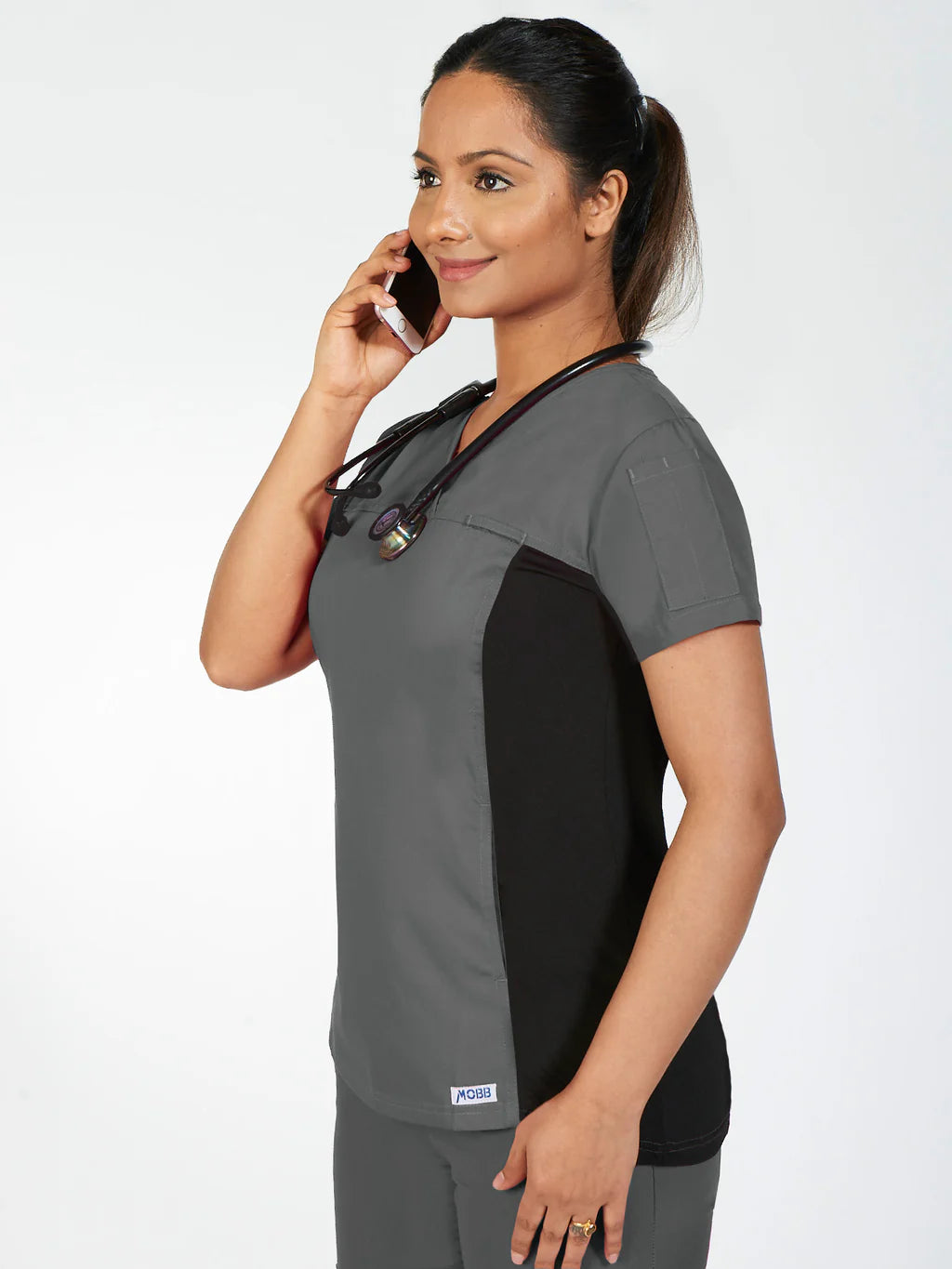 324T Mobb Scrubs Flexi and Slim Fit V-Neck Top (XXS - 3XL)