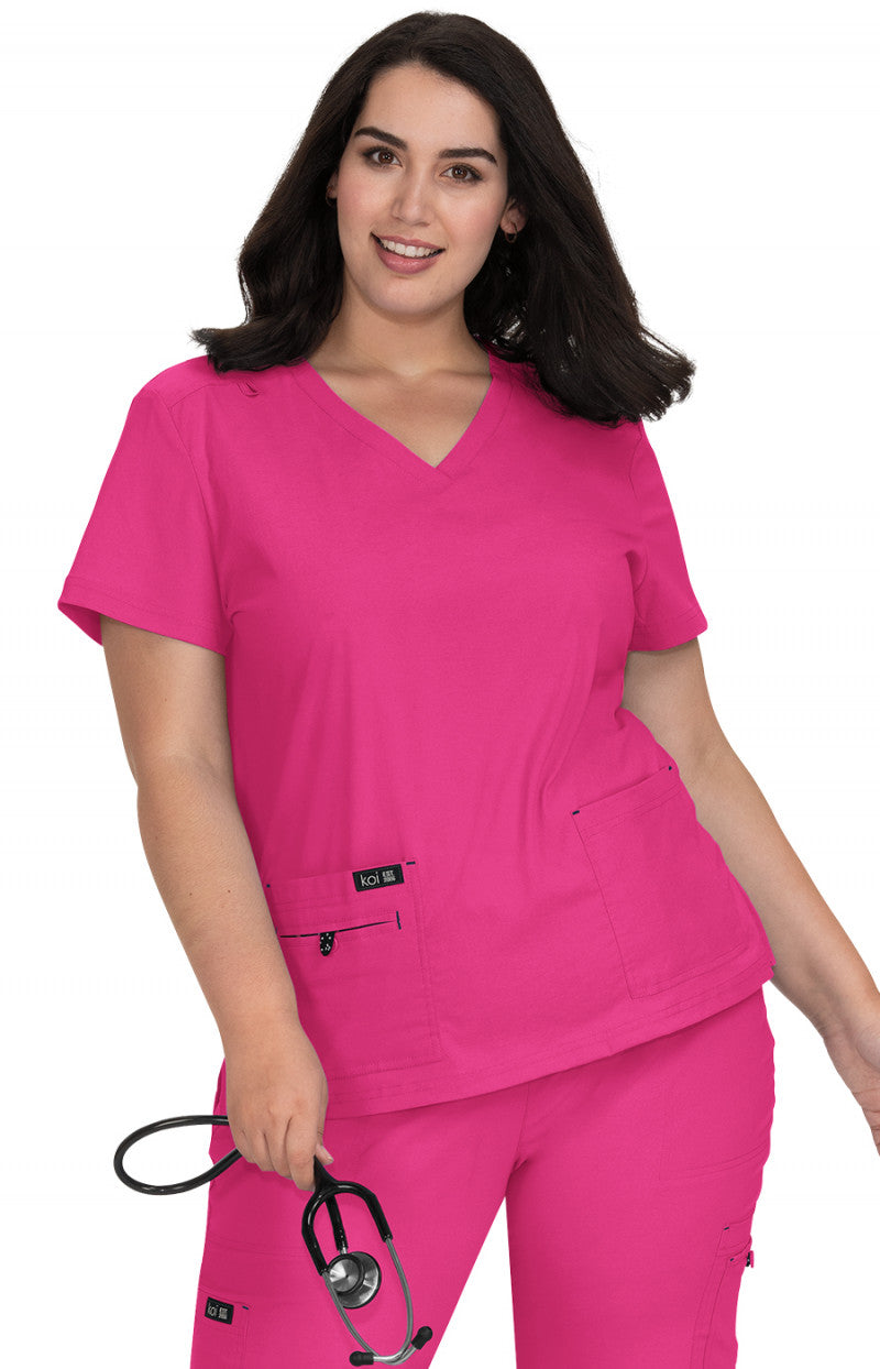 373 Koi Basics Becca Top - Women's Scrub Top (XXS - 5XL)