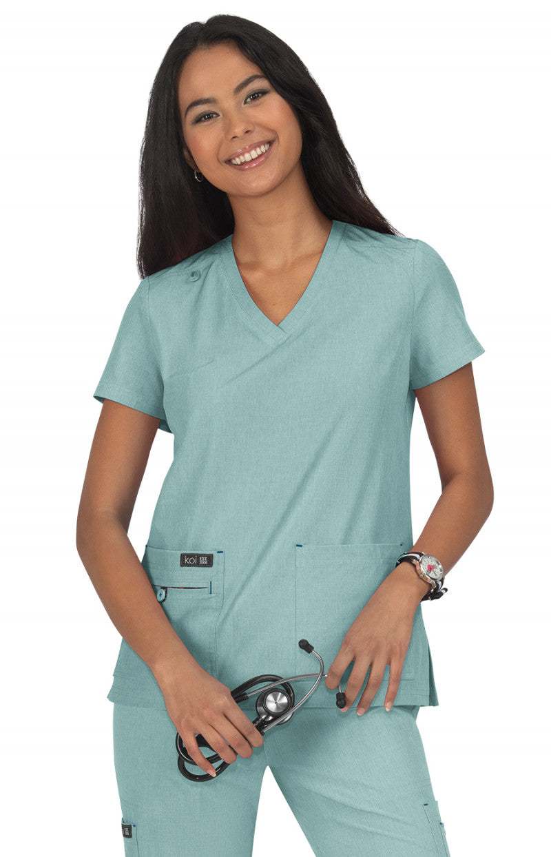 373 Koi Basics Becca Top - Women's Scrub Top (XXS - 5XL)