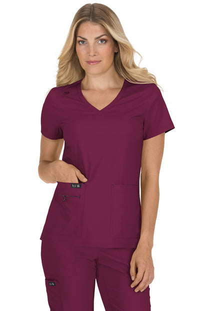 373 Koi Basics Becca Top - Women's Scrub Top (XXS - 5XL)