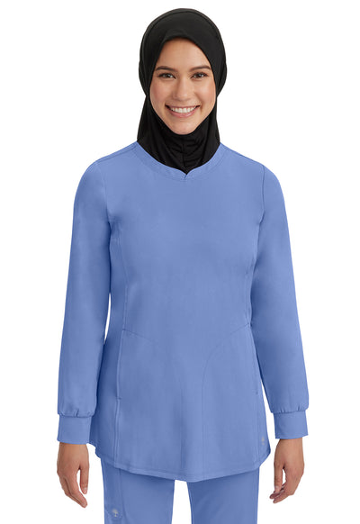 4001 Healing Hand Works Fatima Long Sleeve Top with Cuff Stretch