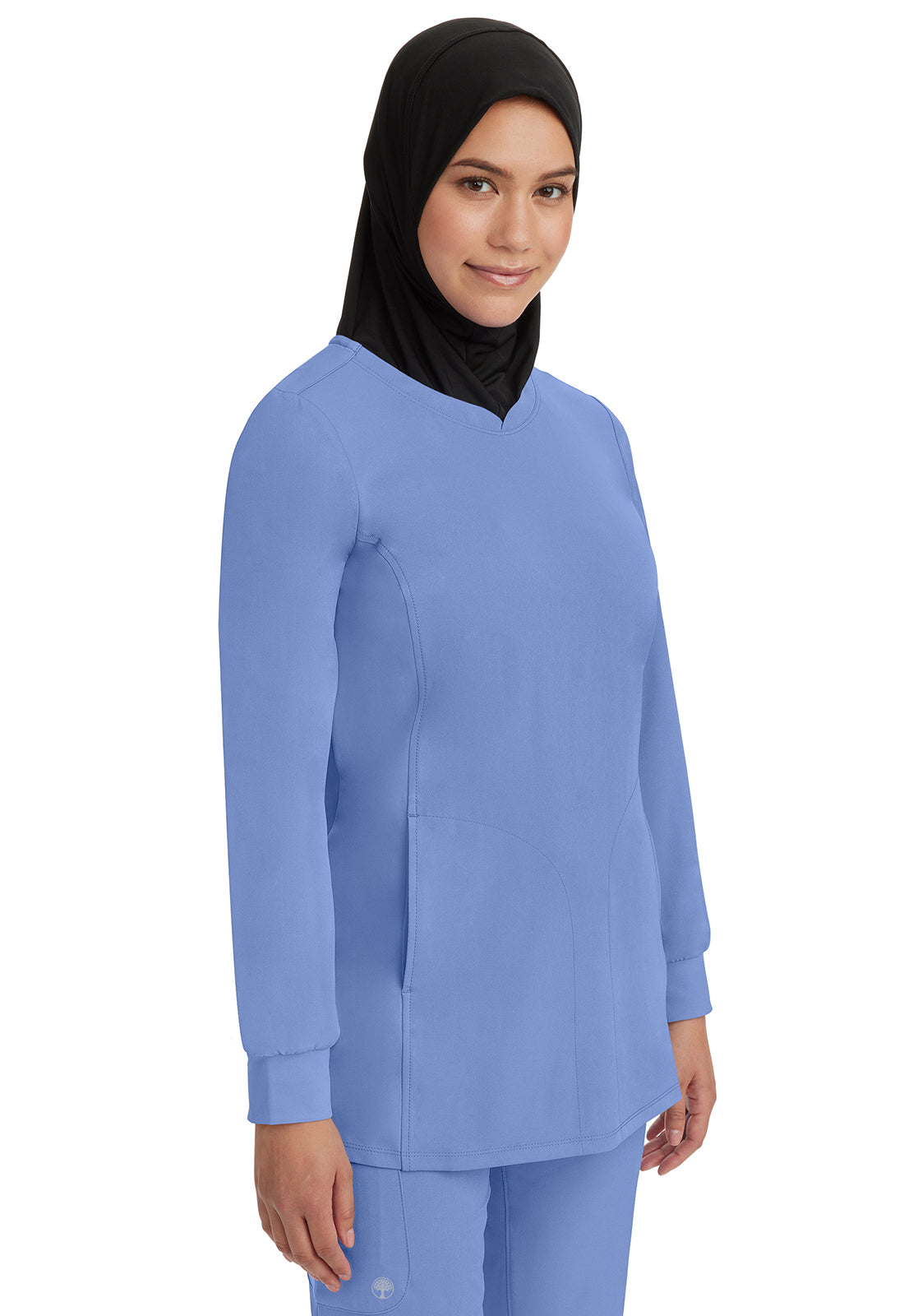 4001 Healing Hand Works Fatima Long Sleeve Top with Cuff Stretch