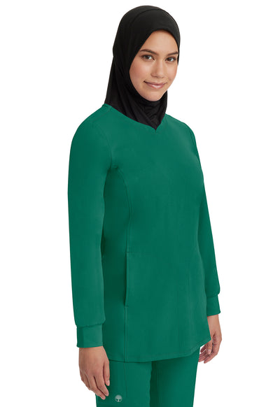 4001 Healing Hand Works Fatima Long Sleeve Top with Cuff Stretch