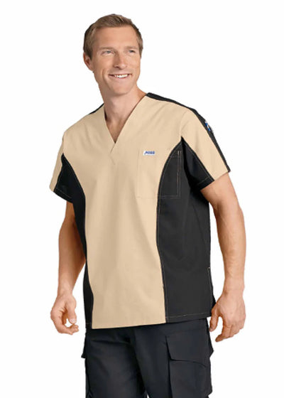 409T Mobb Two Tone V-Neck Scrub Top (XS - 3XL)