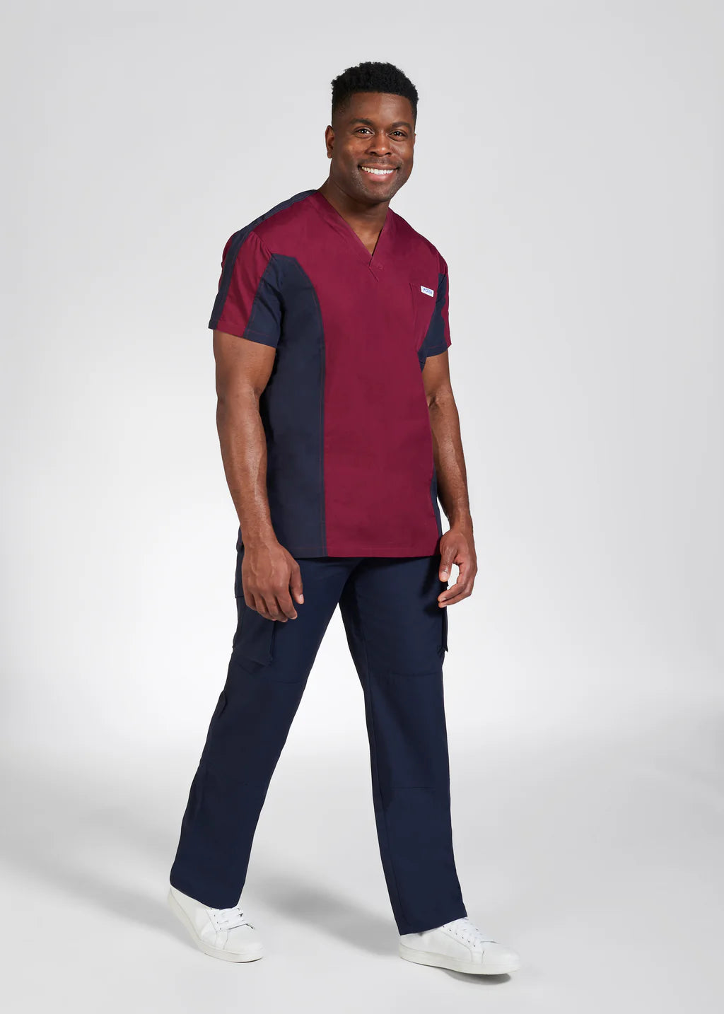 409T Mobb Two Tone V-Neck Scrub Top (XS - 3XL)