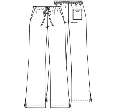 4101 Cherokee Workwear Natural Rise Flare Leg Drawstring Pant (XXS - 3XL)