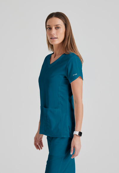 41423 Grey's Anatomy 4 Pocket V-Neck Cora Top (XXS - 5XL)