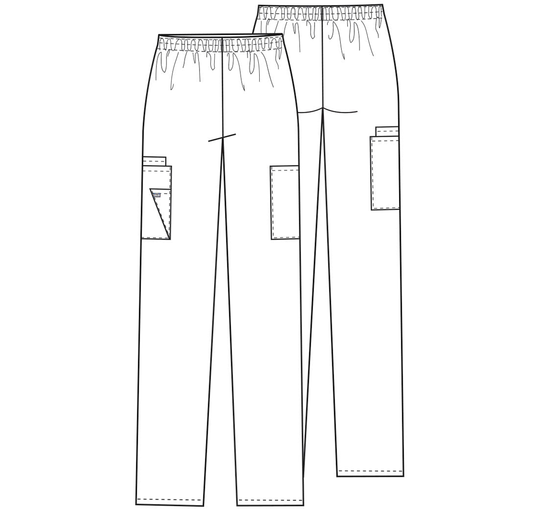 4200 Cherokee Workwear Natural Rise Tapered Pull-On Cargo Pant (XXS - 5XL)