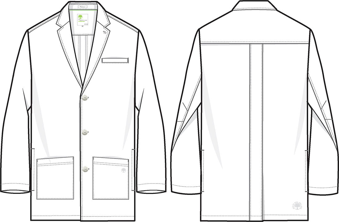 5100 Healing Hands Logan 35½" Lab Coat Men (XS - 5XL)