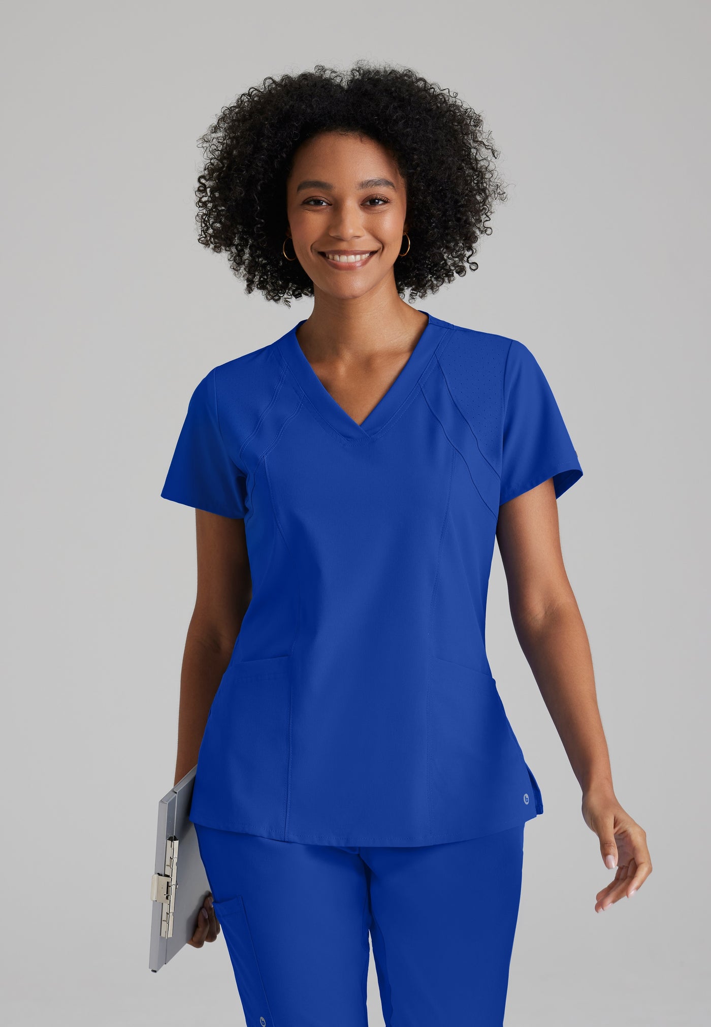 5105 Barco One Cool Perforated  Pet Hair Release Women Scrub Top (XXS - 5XL)