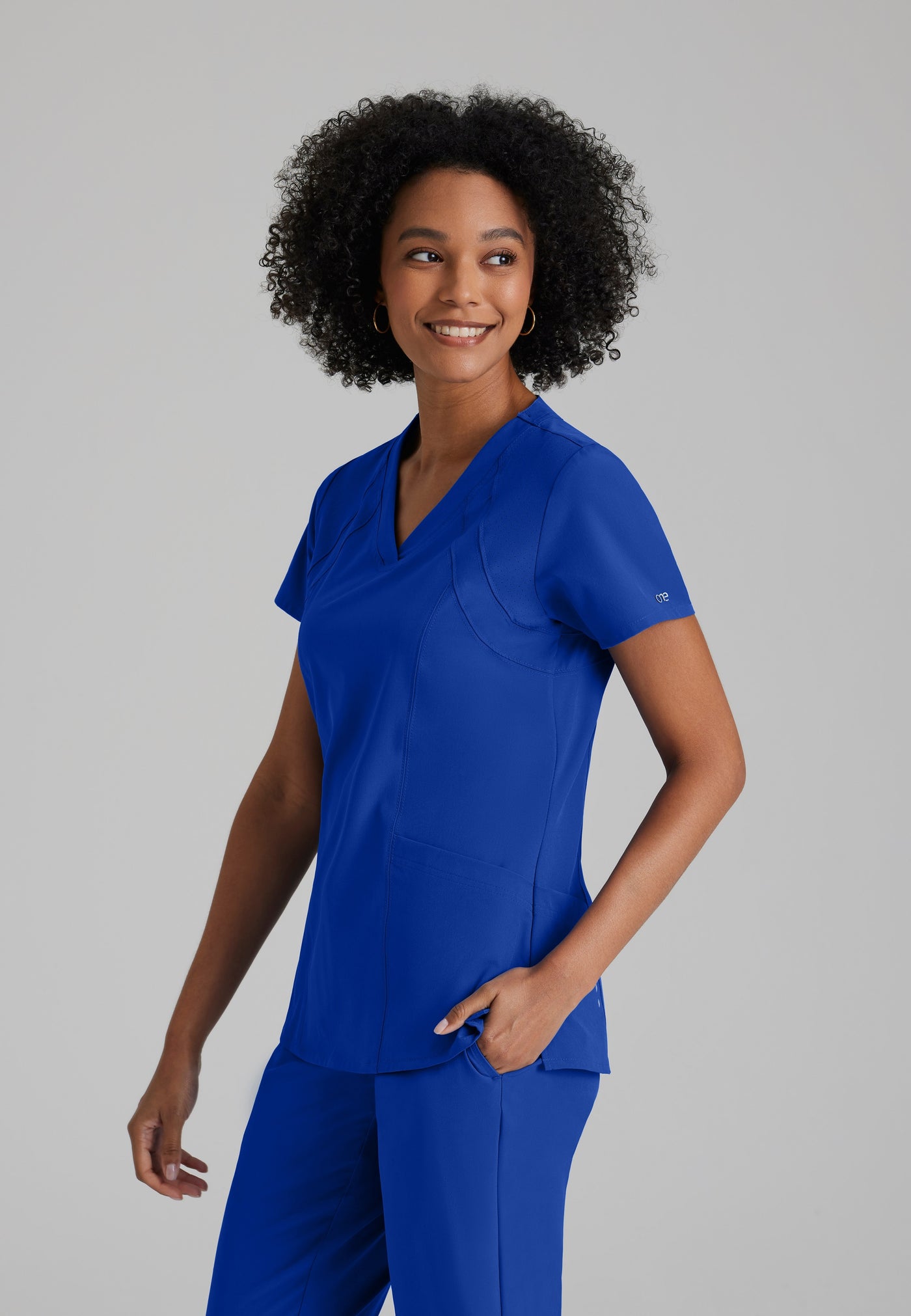 5105 Barco One Cool Perforated  Pet Hair Release Women Scrub Top (XXS - 5XL)