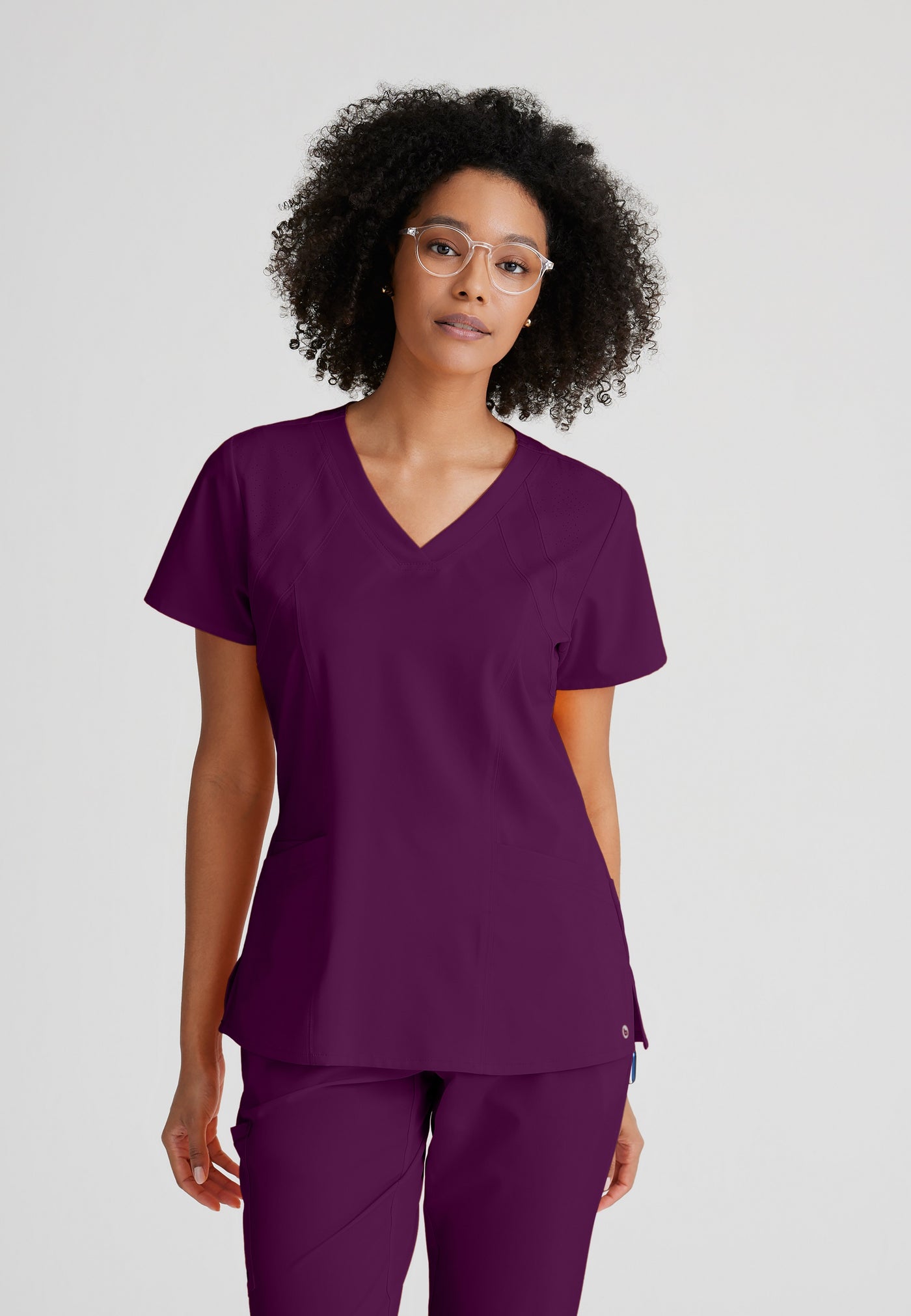 5105 Barco One Cool Perforated  Pet Hair Release Women Scrub Top (XXS - 5XL)