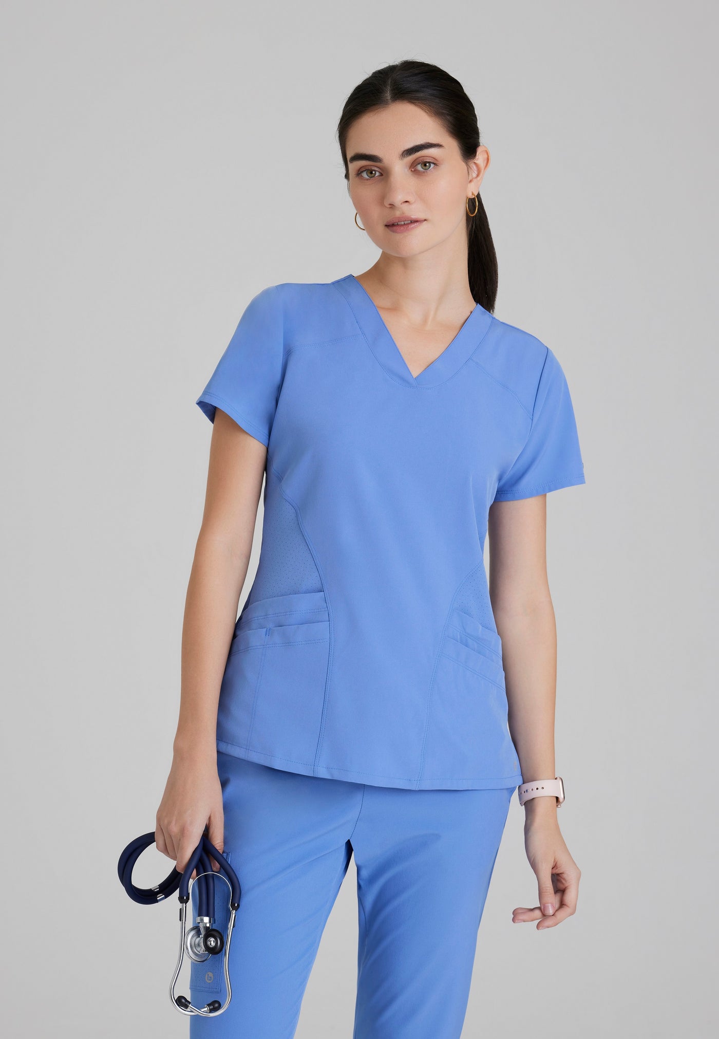 5106 Barco One 5 Pocket Cool Lightweight  Pet Hair Release Women's Scrubs Top (XXS - 5XL)