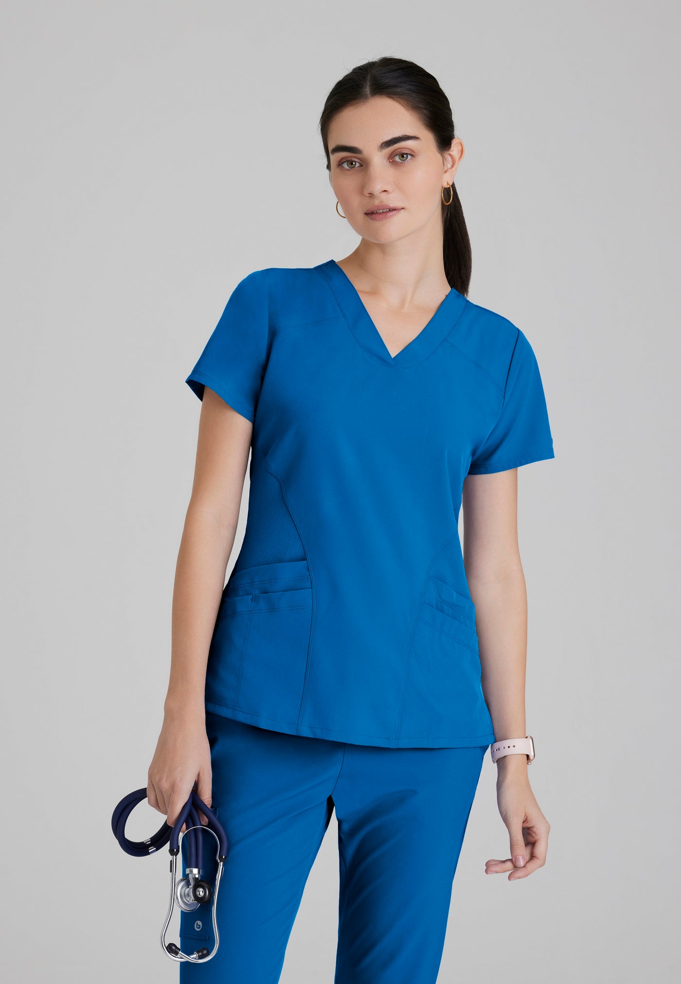 5106 Barco One 5 Pocket Cool Lightweight  Pet Hair Release Women's Scrubs Top (XXS - 5XL)