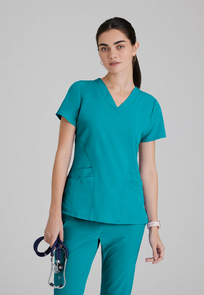 5106 Barco One 5 Pocket Cool Lightweight  Pet Hair Release Women's Scrubs Top (XXS - 5XL)