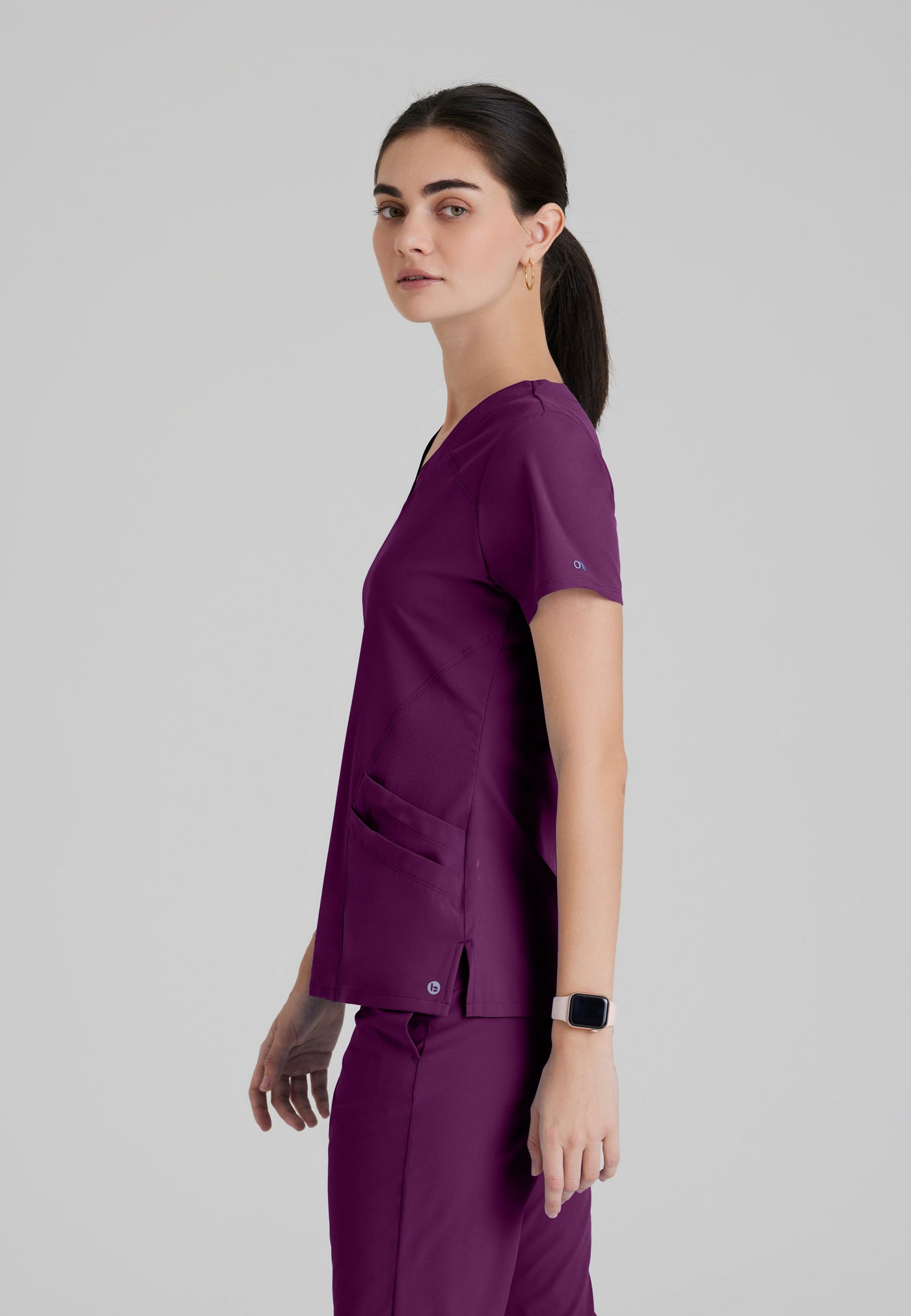 5106 Barco One 5 Pocket Cool Lightweight  Pet Hair Release Women's Scrubs Top (XXS - 5XL)