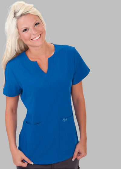 E511T Excel 4-Way Stretch Slim Fit Comfort Scrub Top Stretch (XXS - 2XL)