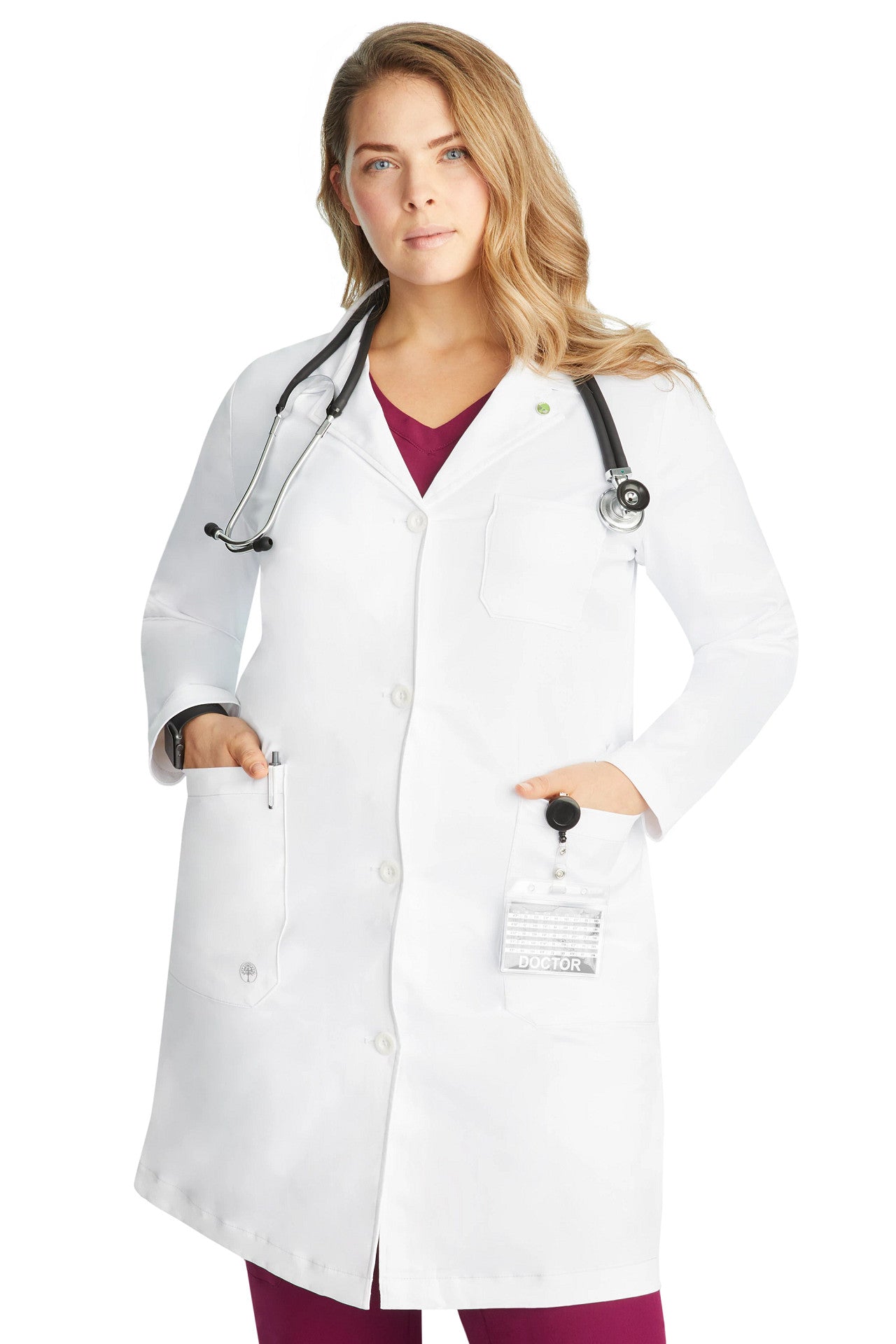 5161 Healing Hands Faye 5 Pocket 37 1/2" Lab Coat (XXS - 5XL)