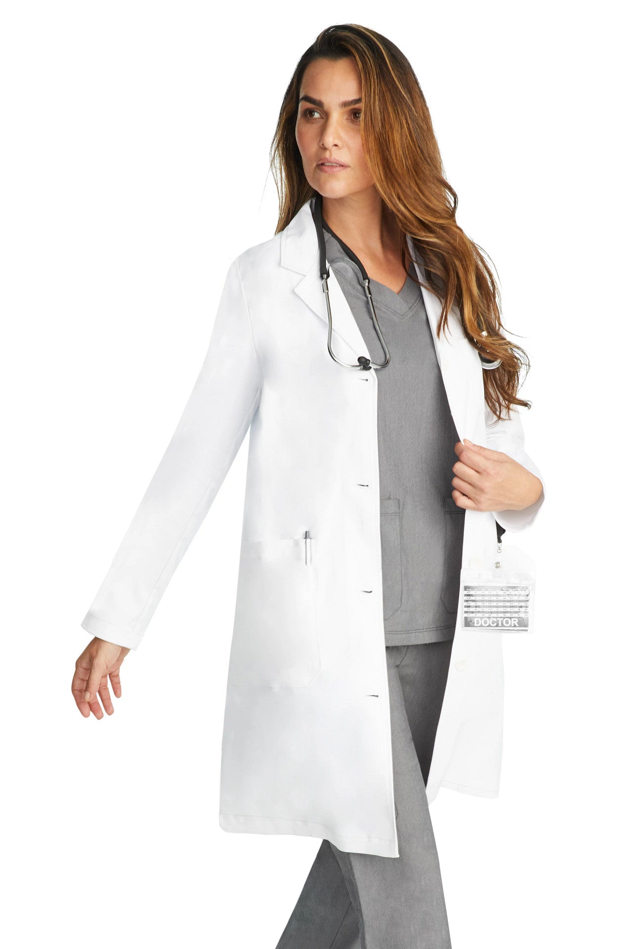 5161 Healing Hands Faye 5 Pocket 37 1/2" Lab Coat (XXS - 5XL)