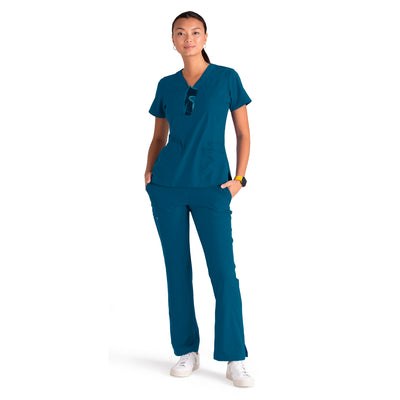 5206 Barco One 5 Pocket Yoga Waistband  Pet Hair Release Women's Scrubs Pants (XXS - 5XL)