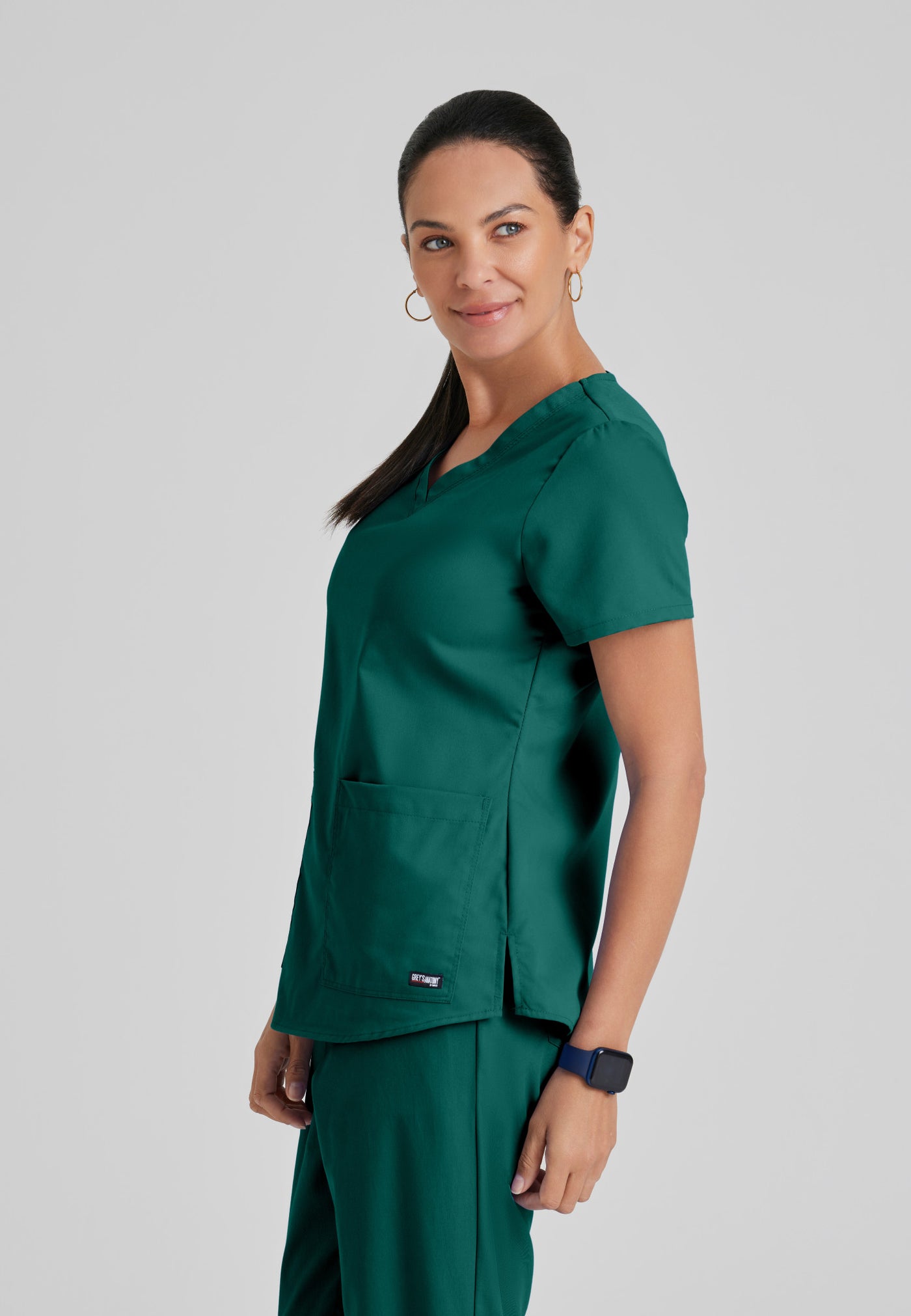 71166  Grey's Anatomy 2 Pocket V-Neck Top Women's Aubrey Scrubs (XS - 5XL)