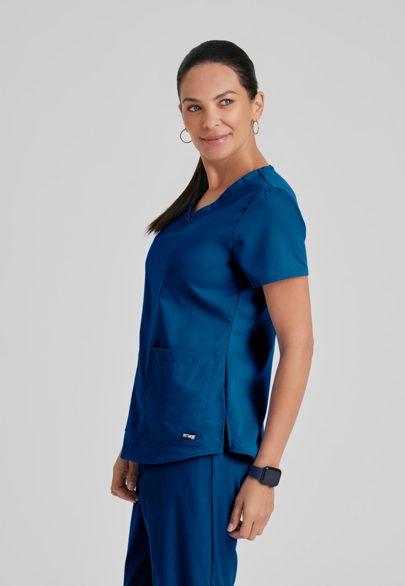 71166  Grey's Anatomy 2 Pocket V-Neck Top Women's Aubrey Scrubs (XS - 5XL)