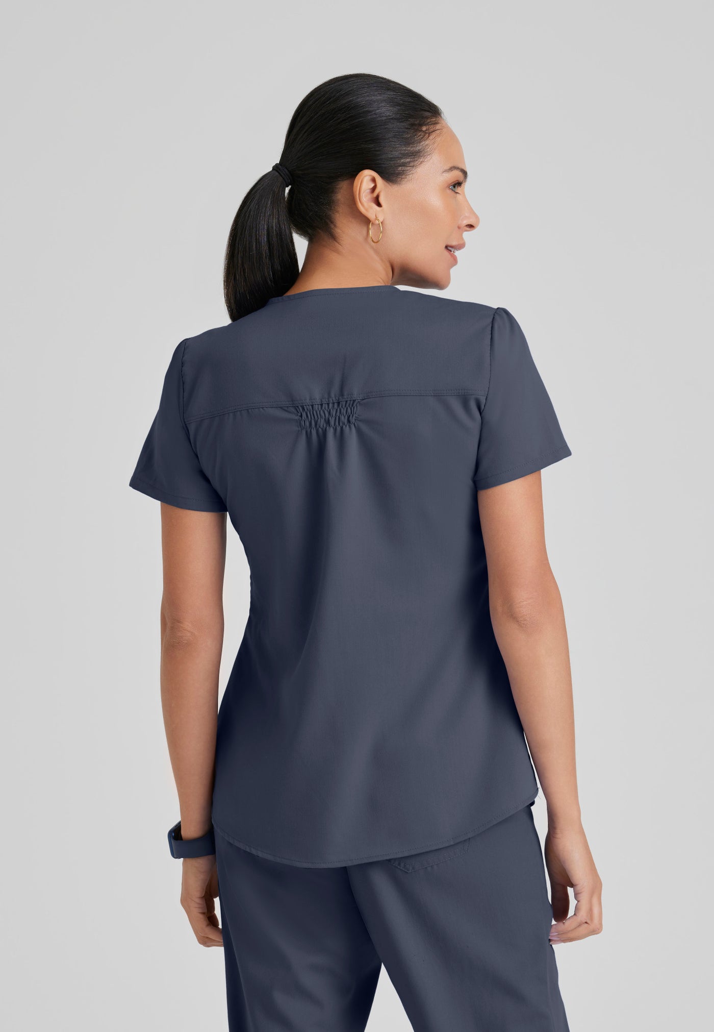 71166  Grey's Anatomy 2 Pocket V-Neck Top Women's Aubrey Scrubs (XS - 5XL)