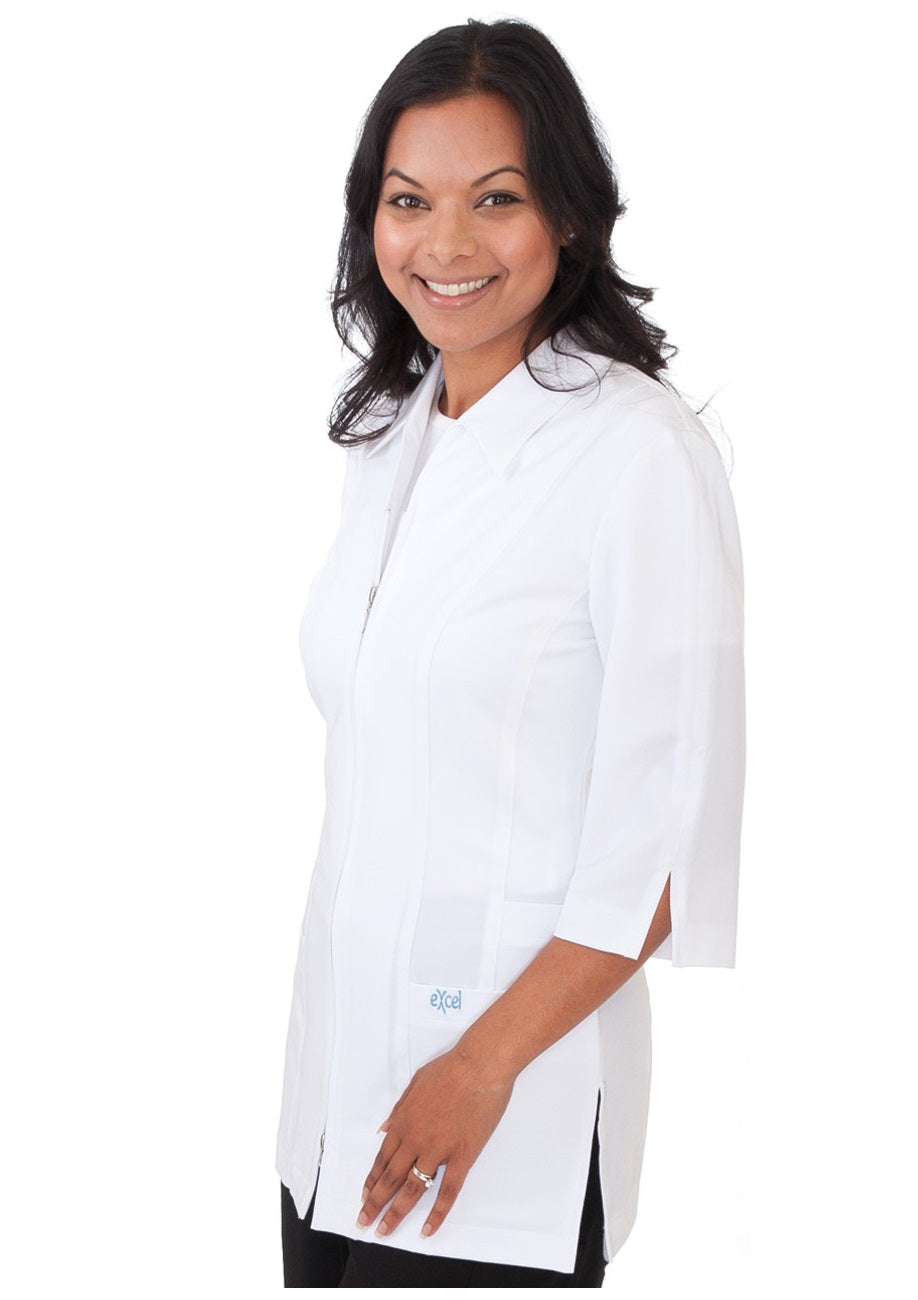 E835J Excel Two-Ways Zipper Spa Uniform - 4 Way-Stretch (XXS - 3XL)