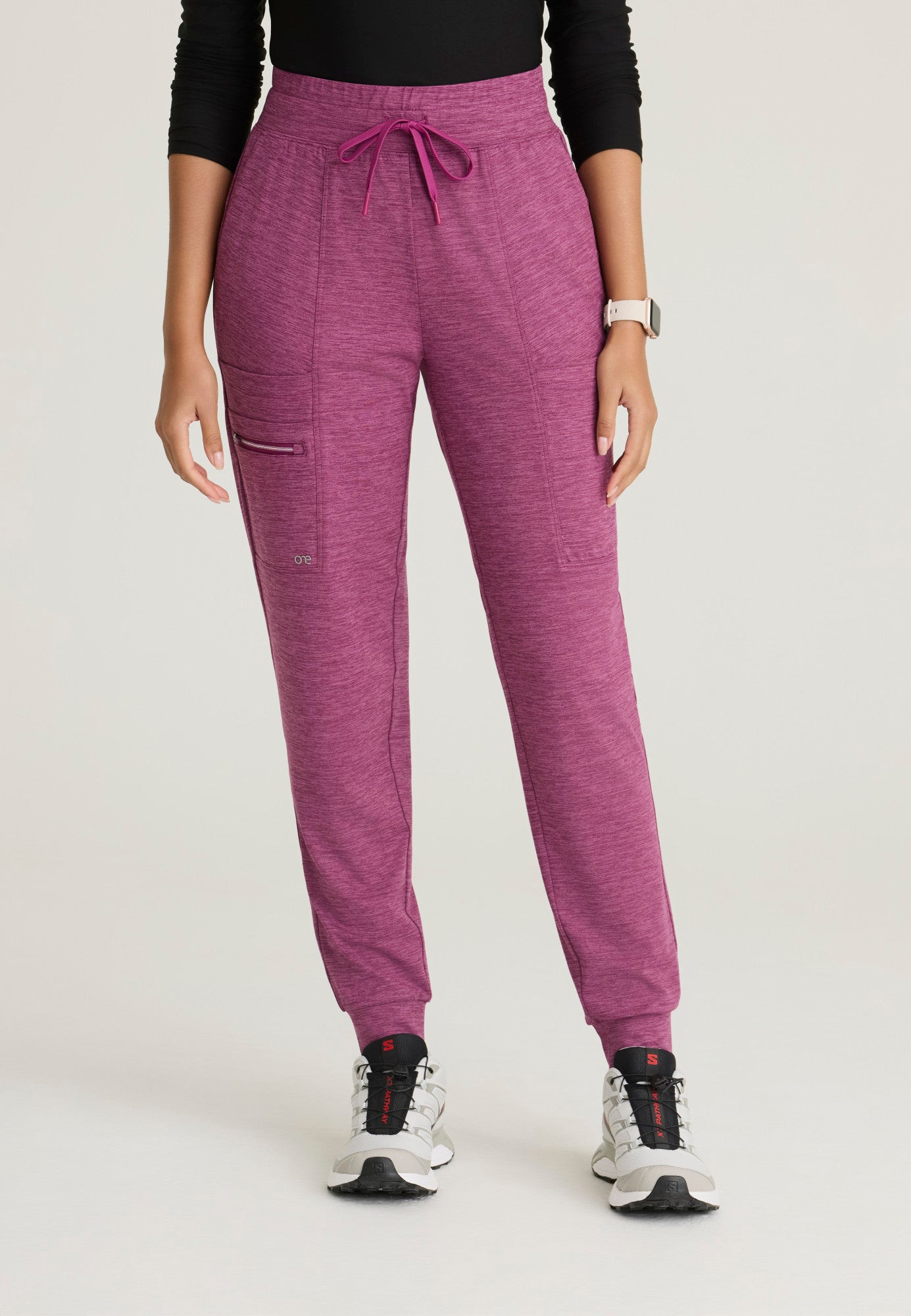 BOP631 Barco One Performance Knit Woman 5 Pockets Jogger Scrub Pants (XXS to 5XL)