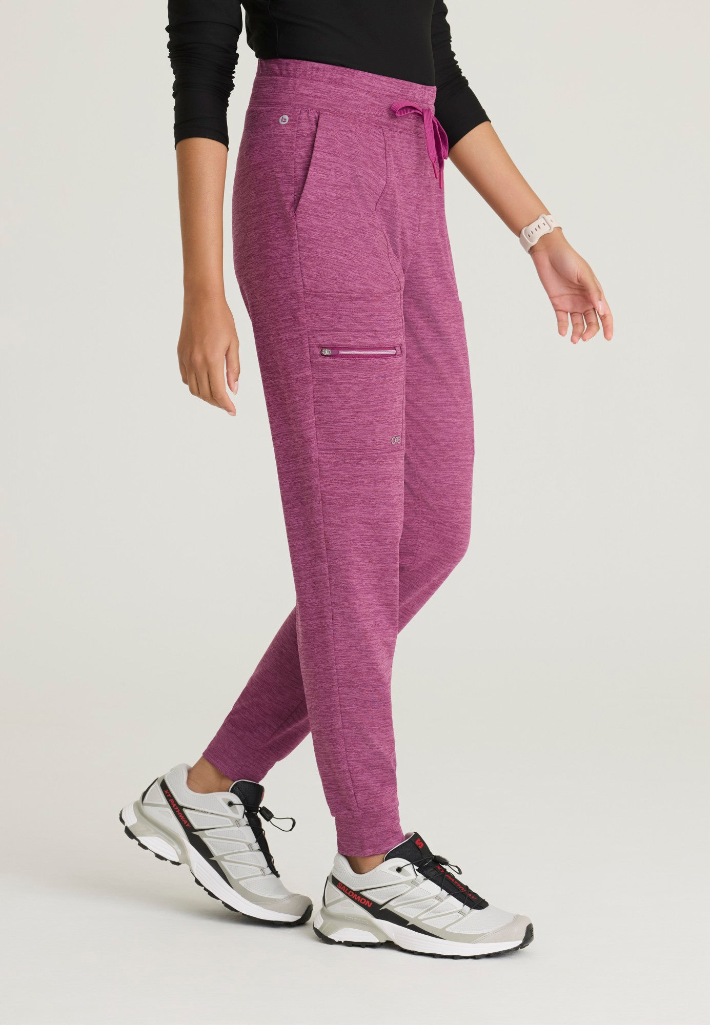 BOP631 Barco One Performance Knit Woman 5 Pockets Jogger Scrub Pants (XXS to 5XL)