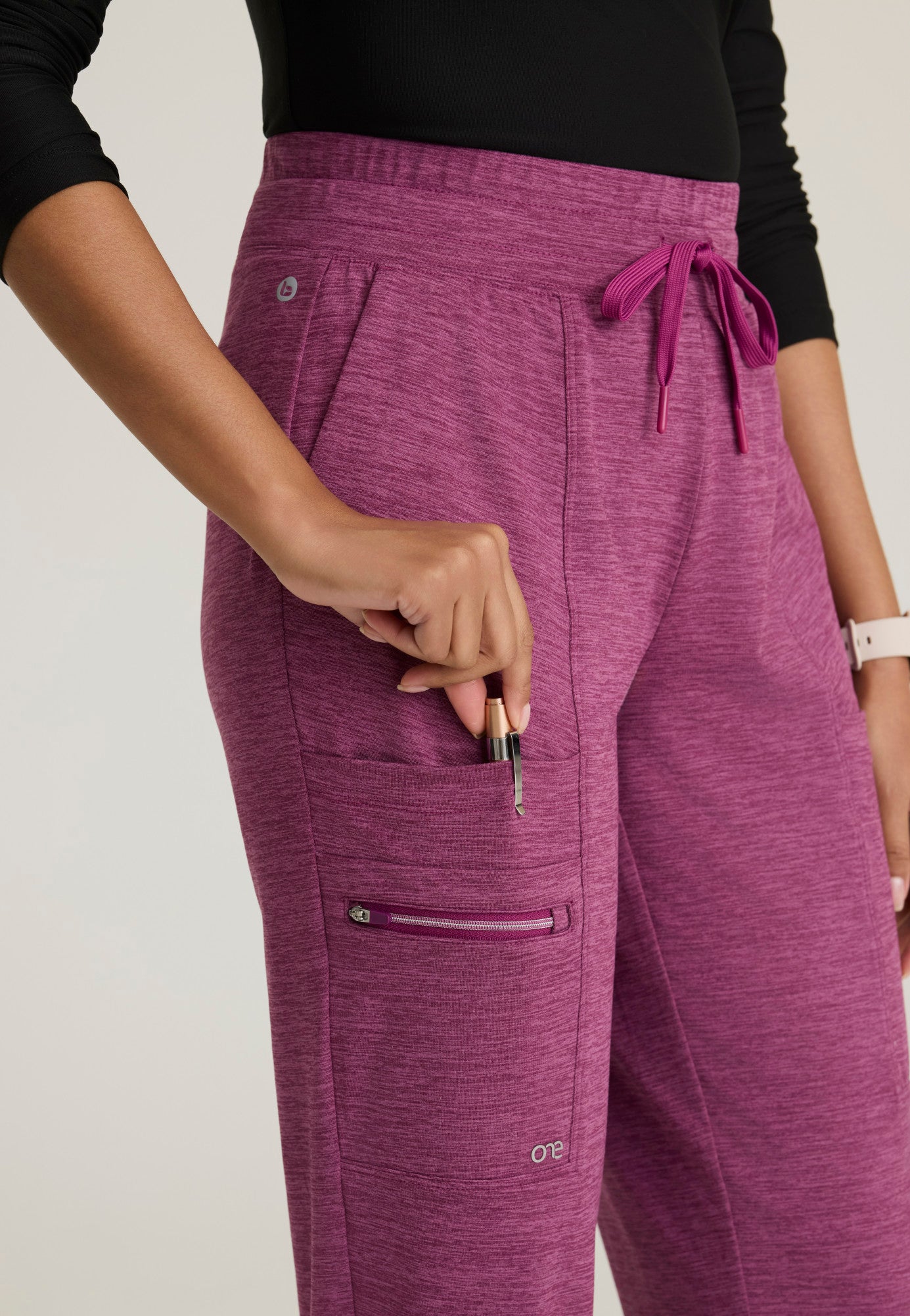 BOP631 Barco One Performance Knit Woman 5 Pockets Jogger Scrub Pants (XXS to 5XL)