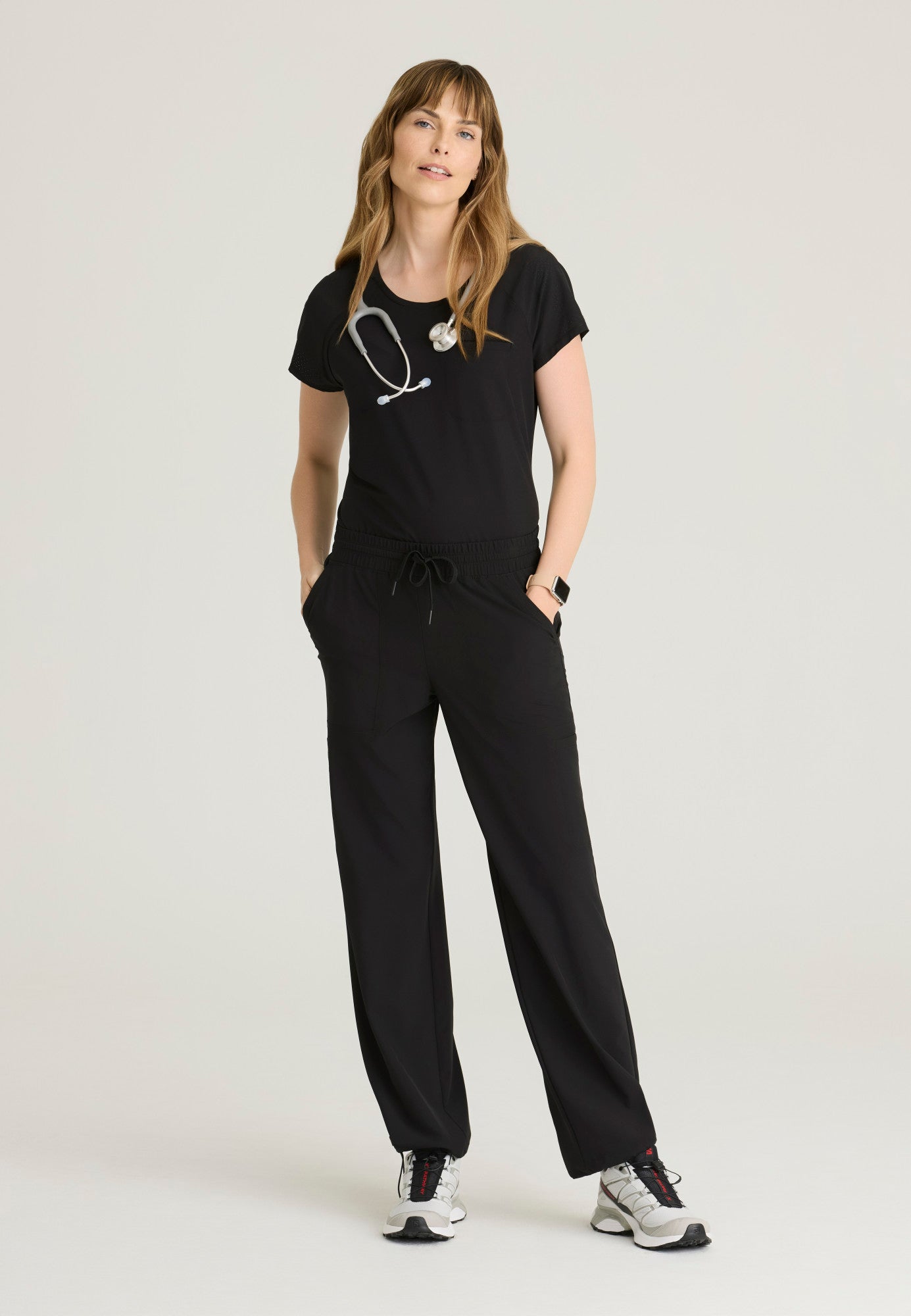 BOT273 Barco One Cool Perforated  Pet Hair Release Women Scrub Top (XS - 3XL)