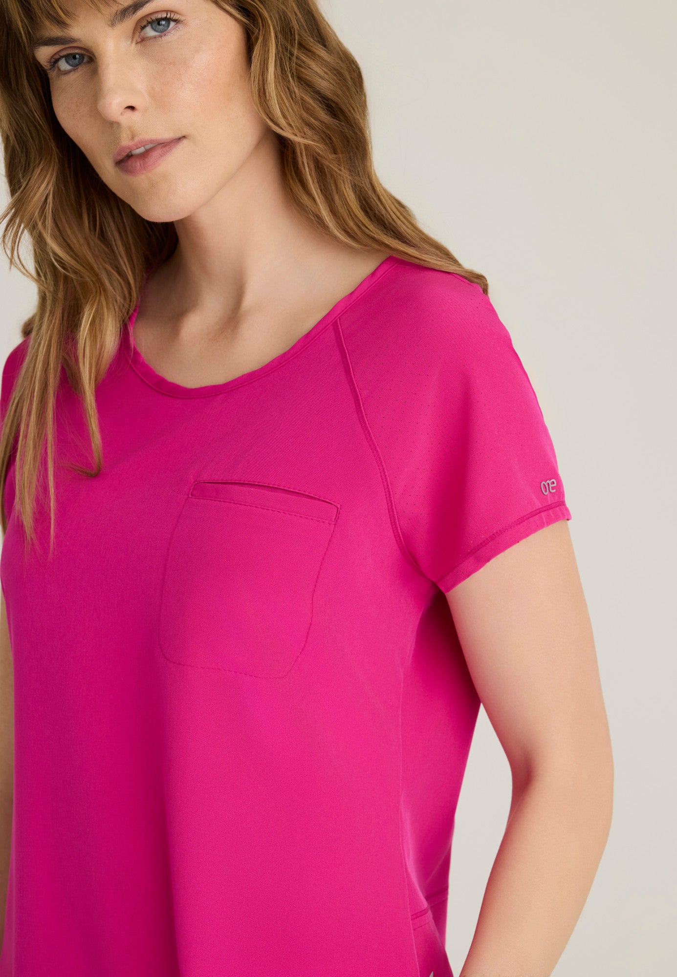 BOT273 Barco One Cool Perforated  Pet Hair Release Women Scrub Top (XS - 3XL)