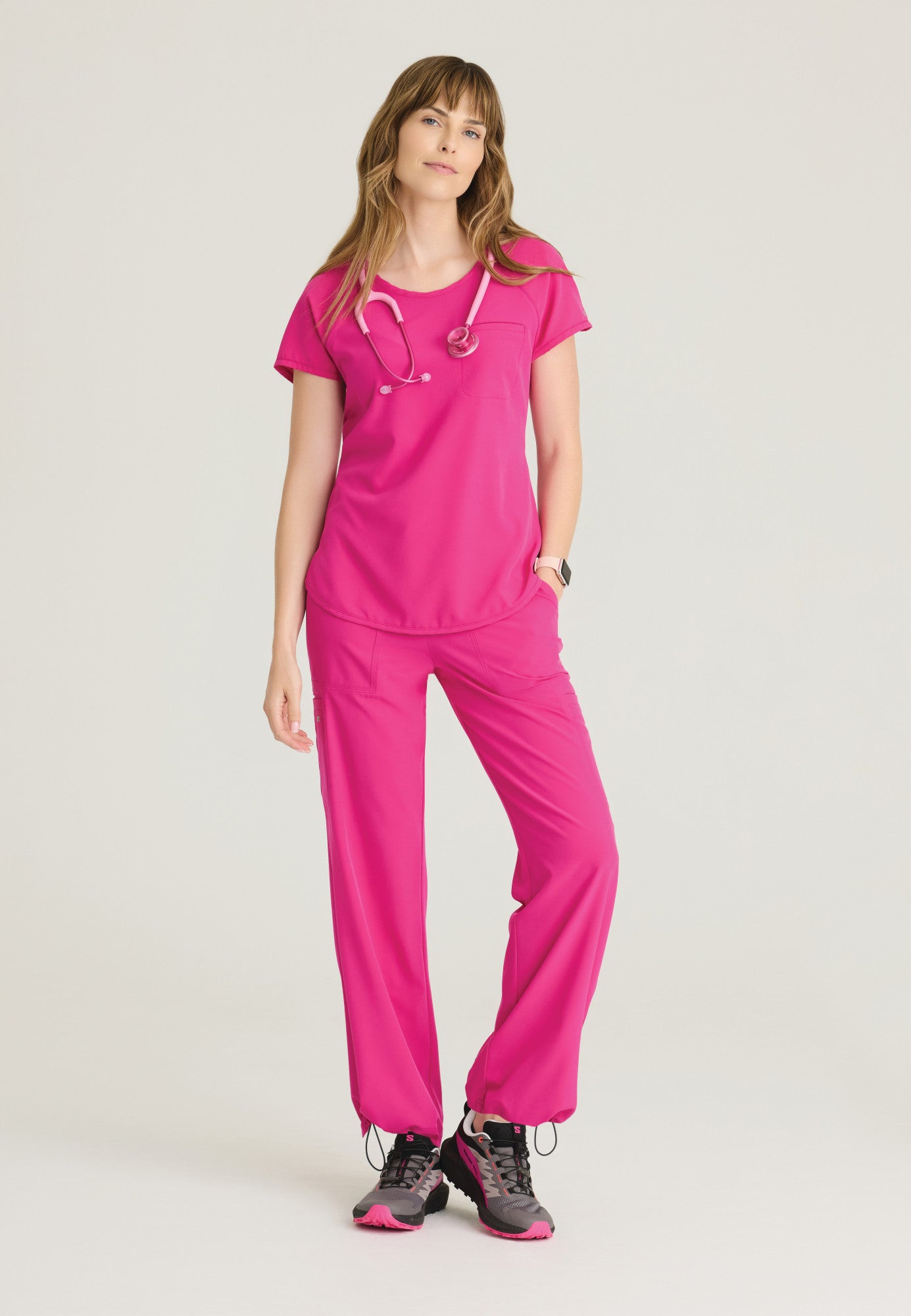 BOT273 Barco One Cool Perforated  Pet Hair Release Women Scrub Top (XS - 3XL)