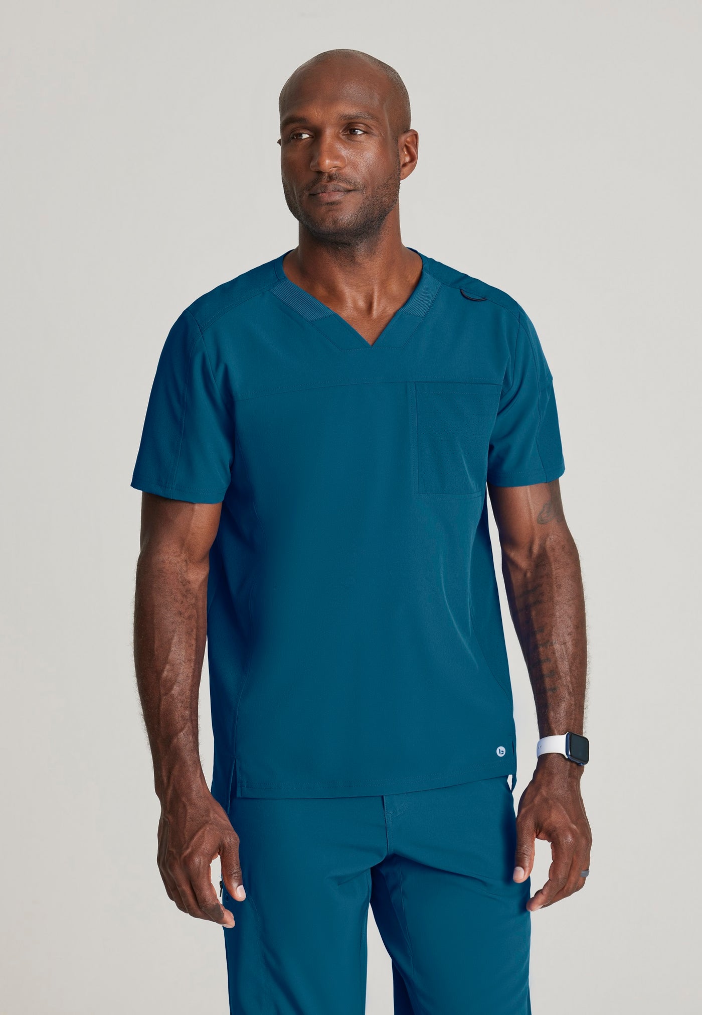 BOT195 Barco One  Pet Hair Release Men Scrub Top From Sustainable Fabric (XS to 5XL)