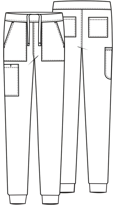 CK034 Cherokee Achieve Super Stretch Men 5-Pocket Jogger Pant (XS - 5XL)