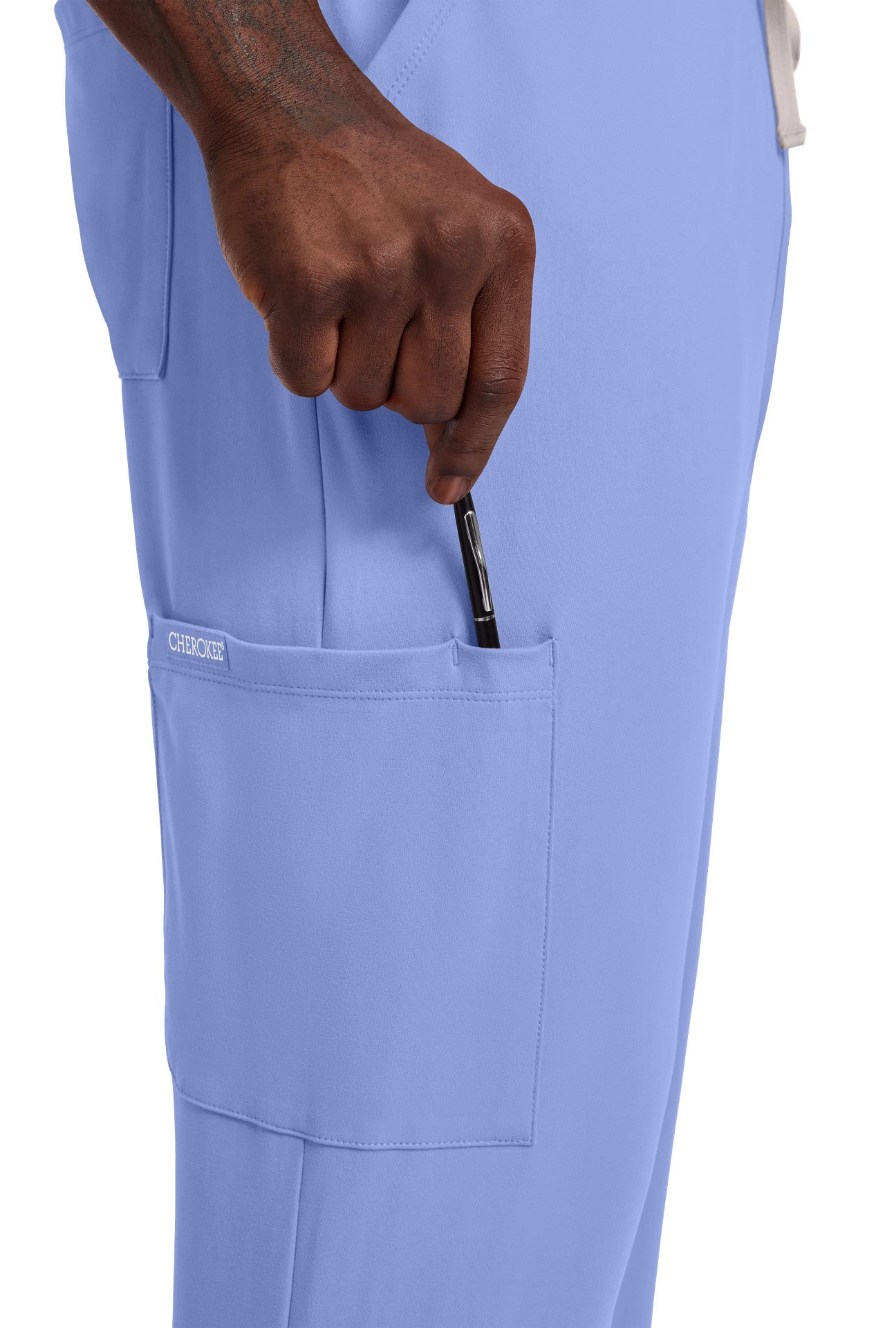 CK036 Cherokee Achieve Super Stretch Men 5-Pocket Straight Leg Pant (XS - 5XL)