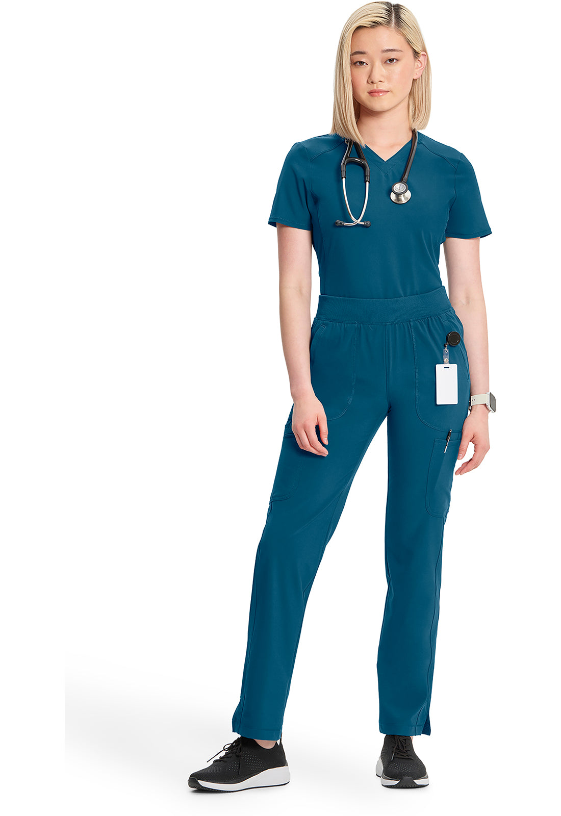 CK065A Cherokee Infinity Tapered Leg Mid Rise Scrub Pant Certainty Antimicrobial Stretch (XXS - 5XL)