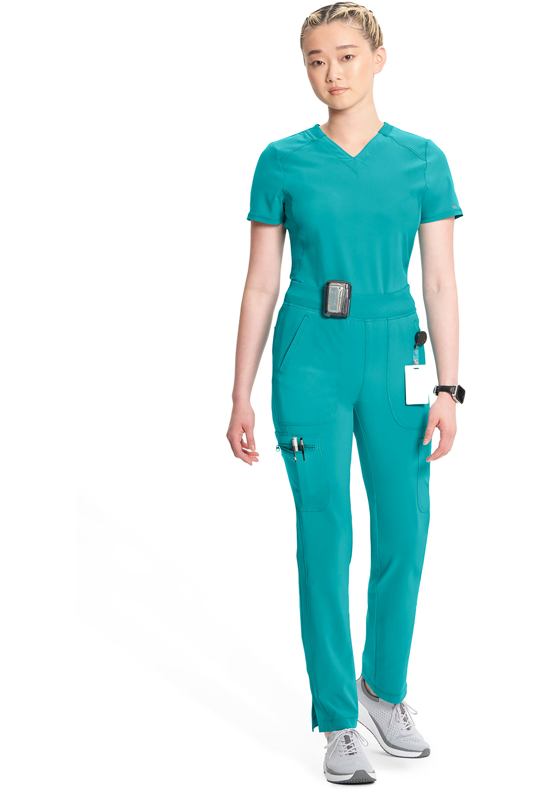 CK065A Cherokee Infinity Tapered Leg Mid Rise Scrub Pant Certainty Antimicrobial Stretch (XXS - 5XL)