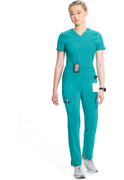 CK065A Cherokee Infinity Tapered Leg Mid Rise Scrub Pant Certainty Antimicrobial Stretch (XXS - 5XL)