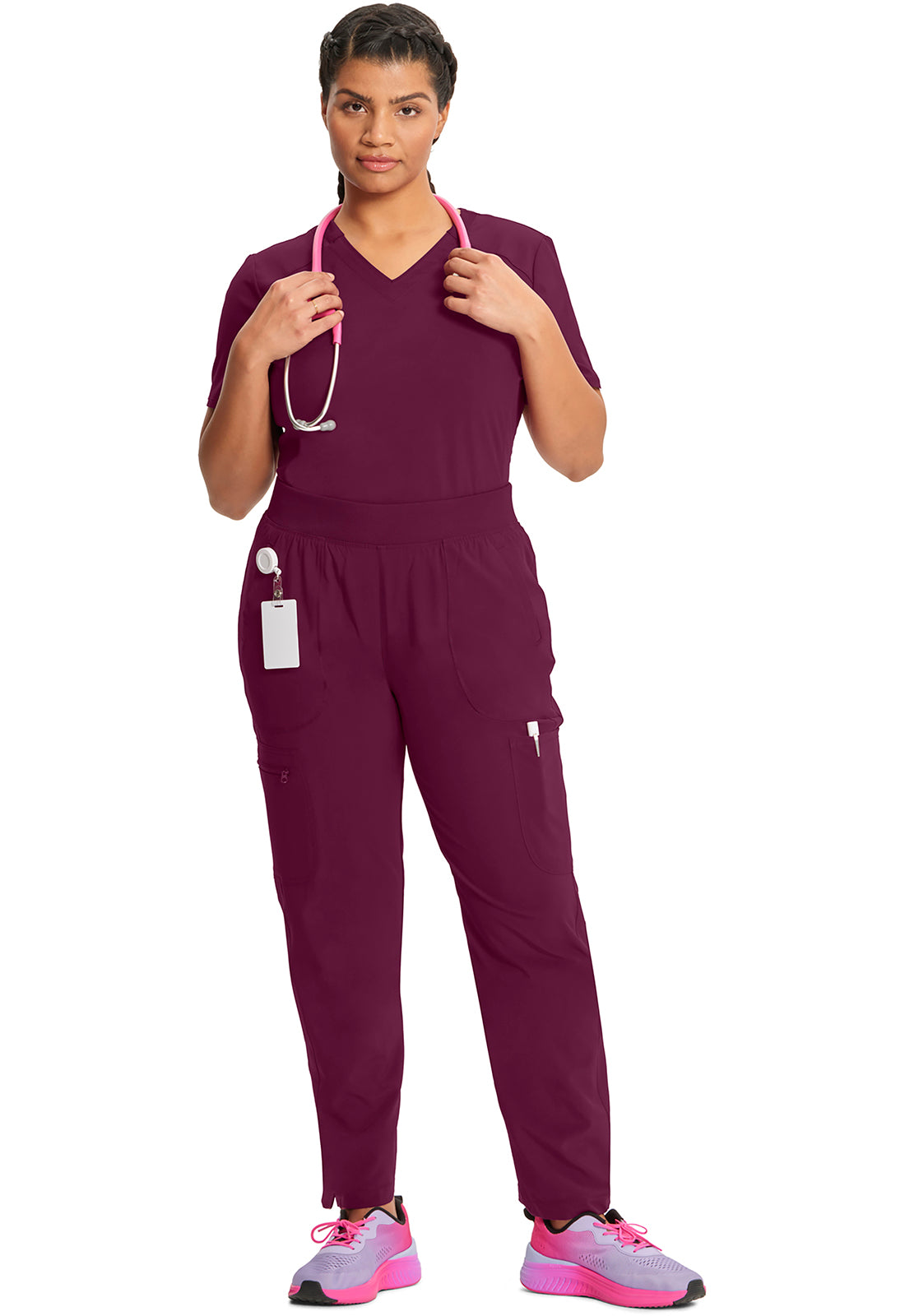 CK065A Cherokee Infinity Tapered Leg Mid Rise Scrub Pant Certainty Antimicrobial Stretch (XXS - 5XL)